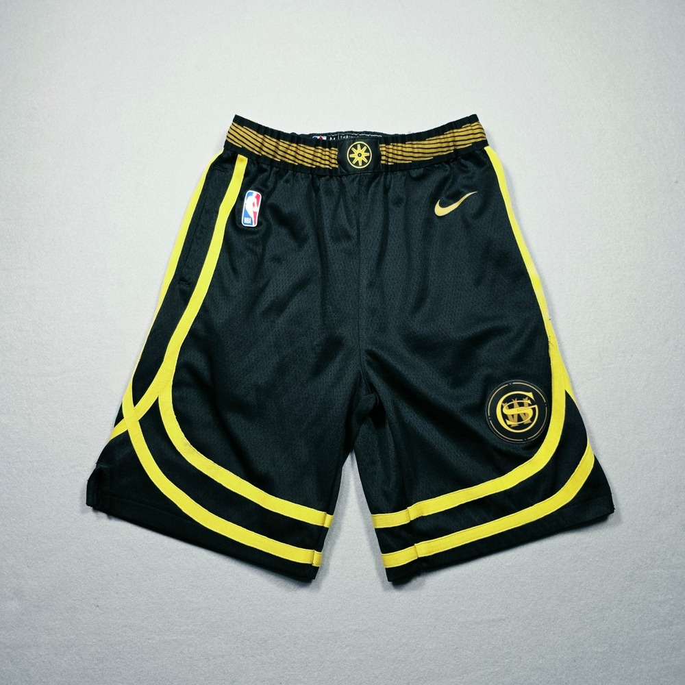 Nike NBA Golden State Warriors Oakland Forever Basketball Shorts Boys -Med 10/12